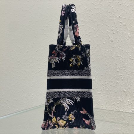 Dior Book Tote Small Black Multicolor Dior Jardin Botanique Embroidery - Image 5