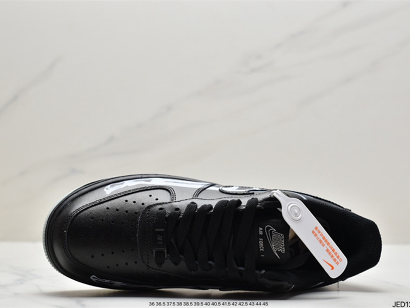 Nike Air Force 1 '07 QS Black Skeleton 2019 BQ7541-001 - Image 3