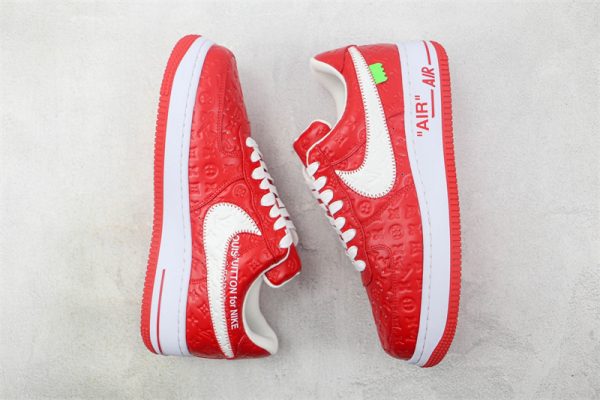 LV x Nike Air Force 1'07 LV8 Low Red/white/LV Monogram