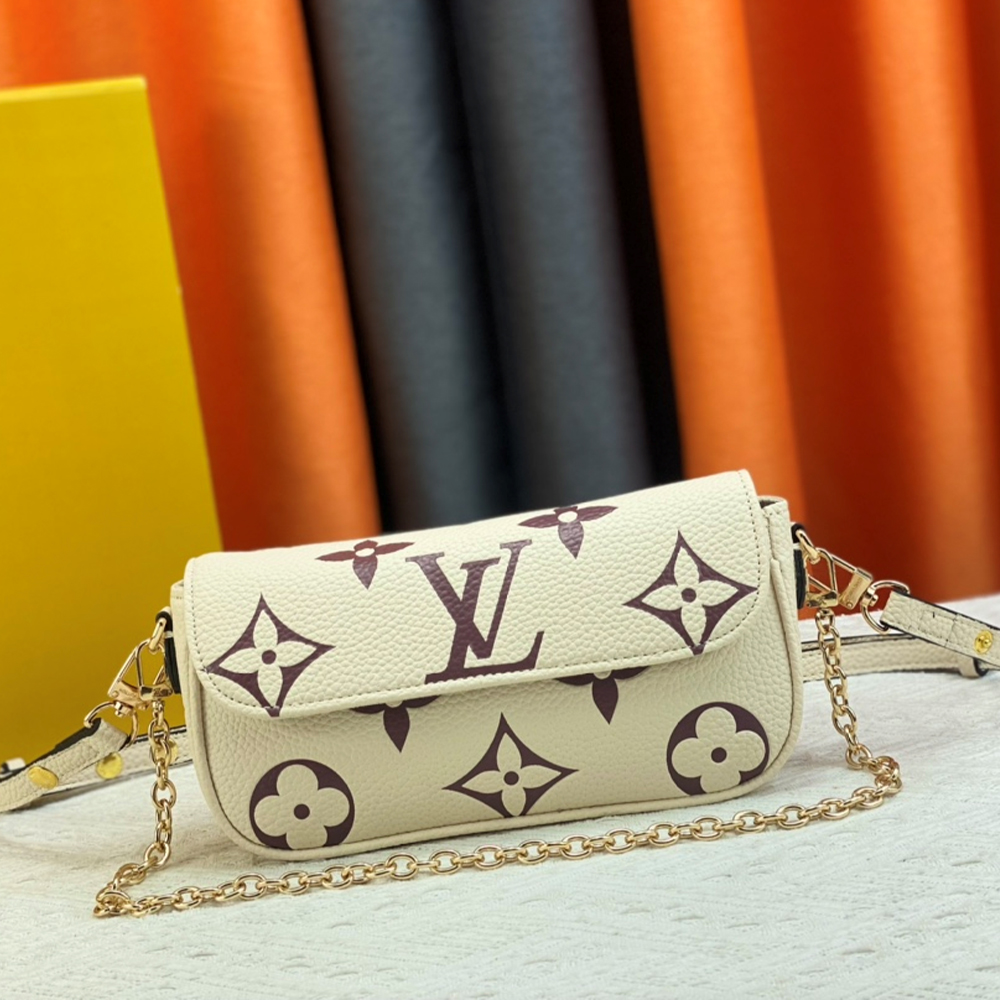 LV Leather Baguette Shoulder Handbag M82210&M81911 - Image 7