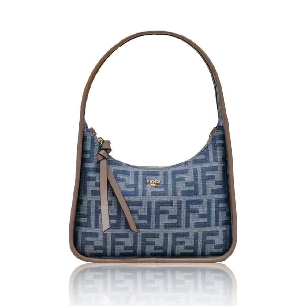 Fendi Fendessence Light blue FF denim fabric bag - Image 1