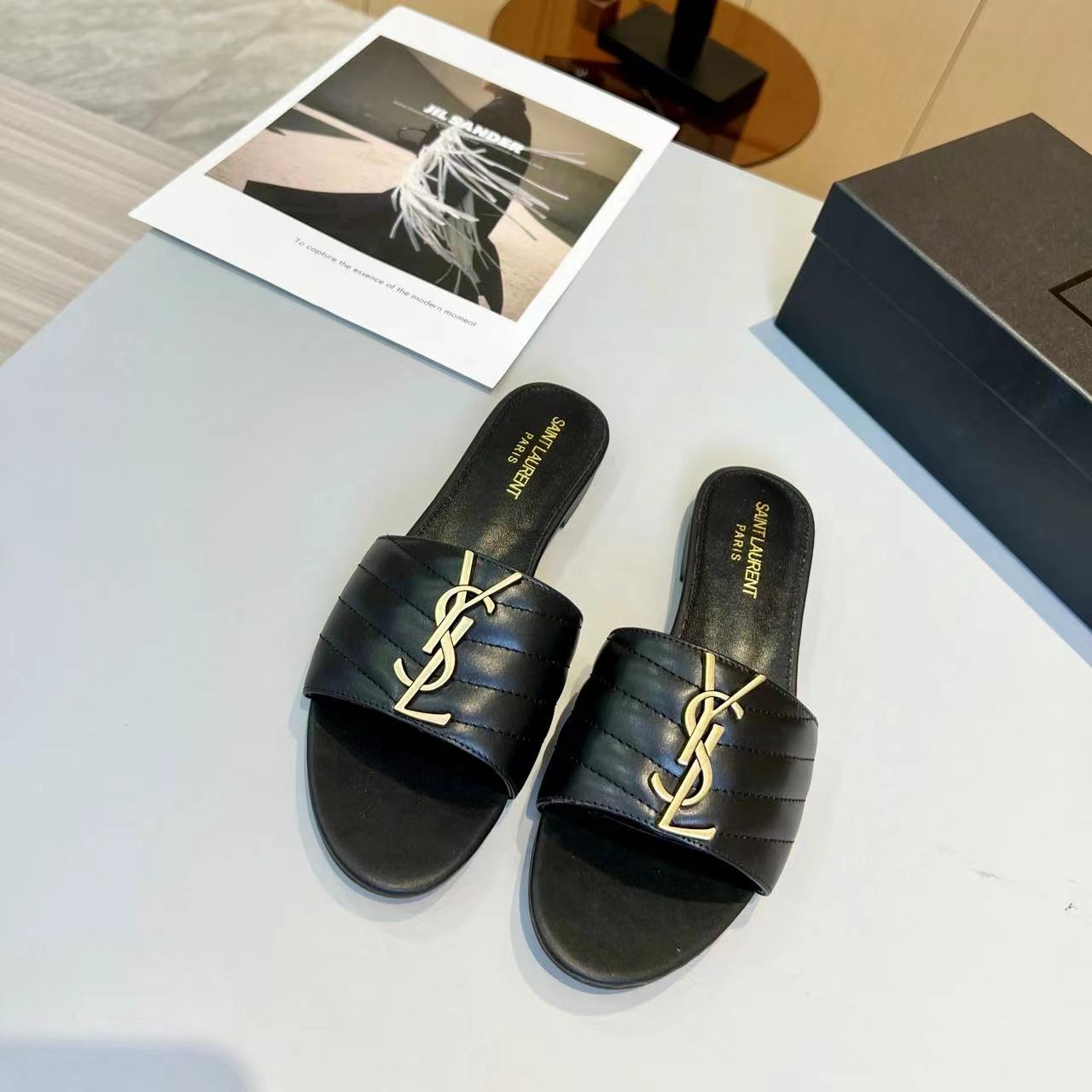YSL Saint Laurent Gold Label Slippers - Image 2