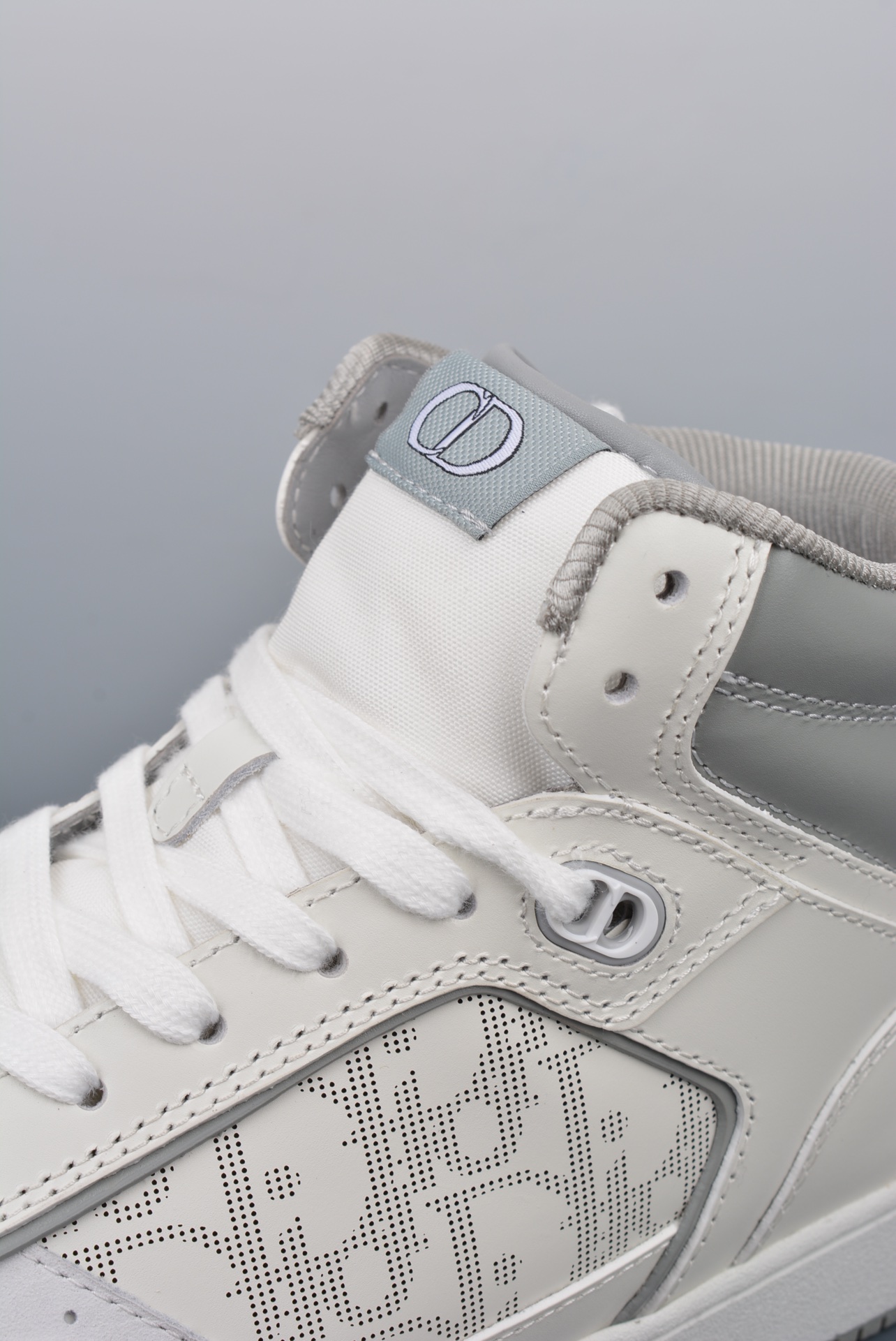 Dior B27 Sneakers High-Top White Gray (AAA High Quality Version) - Image 7