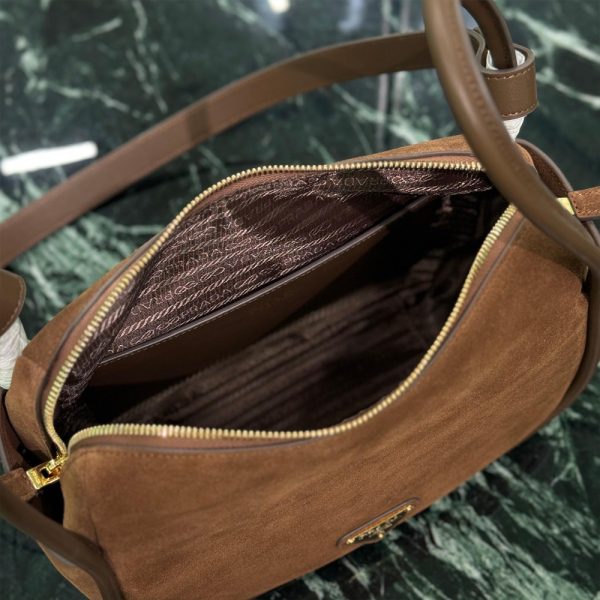 Prada Darling Suede Handbag 10A quality 1BE078