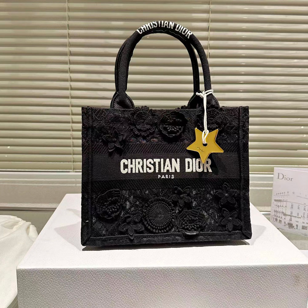 Dior Book Tote D-Lace Macrame Bag - Image 2