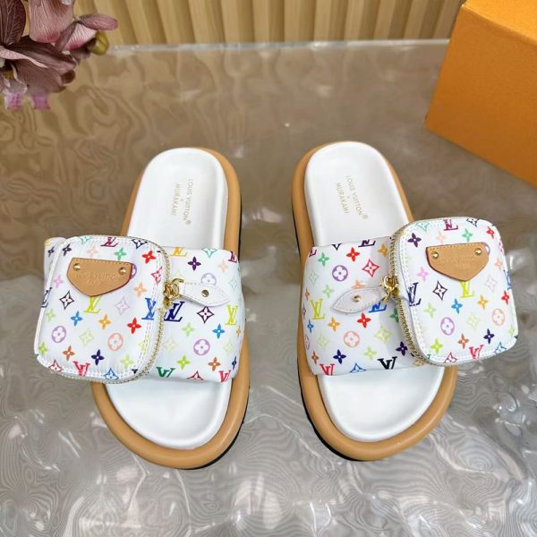 LV x TM Pool Pillow Flat Comfort Mule