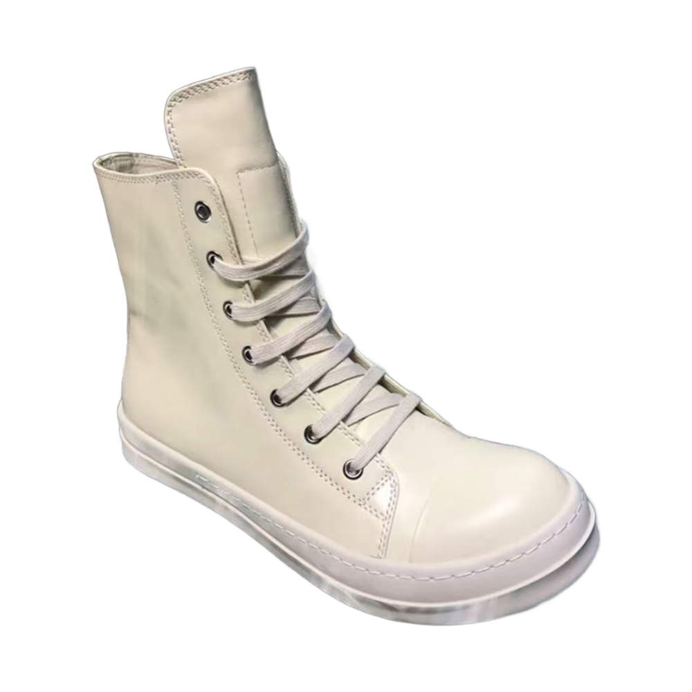 Rick Owens Drkshdw High-Top Leather Sneakers - Image 1