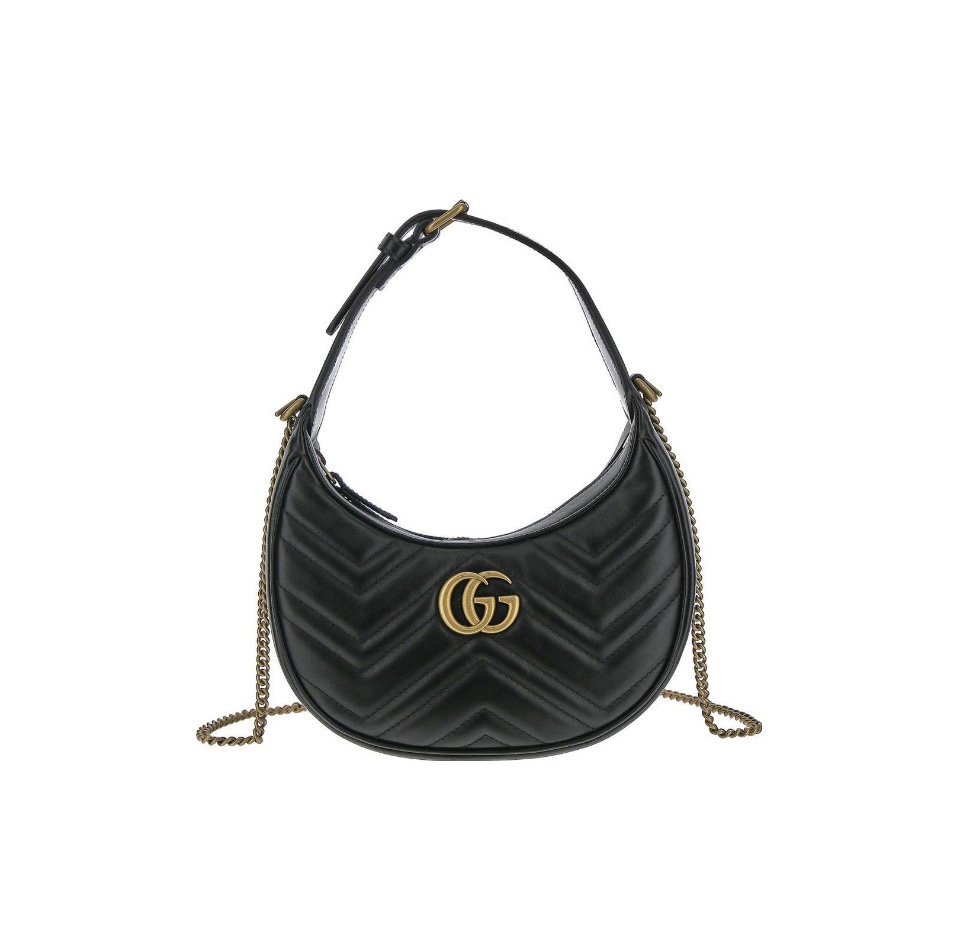 Gucci Marmont Half Moon Shoulder Bag - Image 1