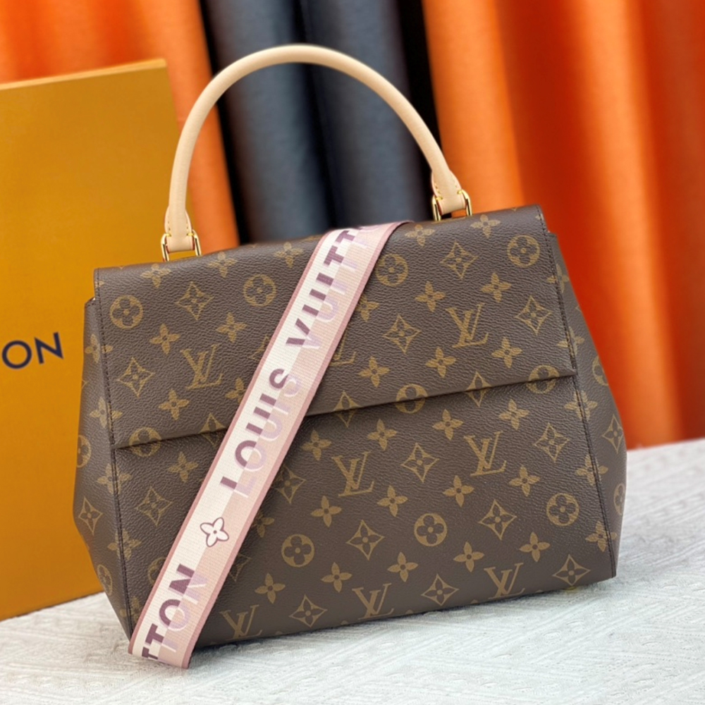 LV Cluny Leather Shoulder Crossbody Bag M46055&M46054 - Image 8