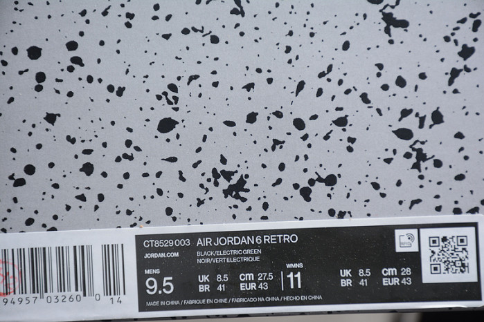 Air Jordan 6 Electric Green CT8529-003 - Image 14