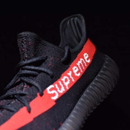 Yeezy Supreme Boost 350 V2 BLACK AND RED - Image 15