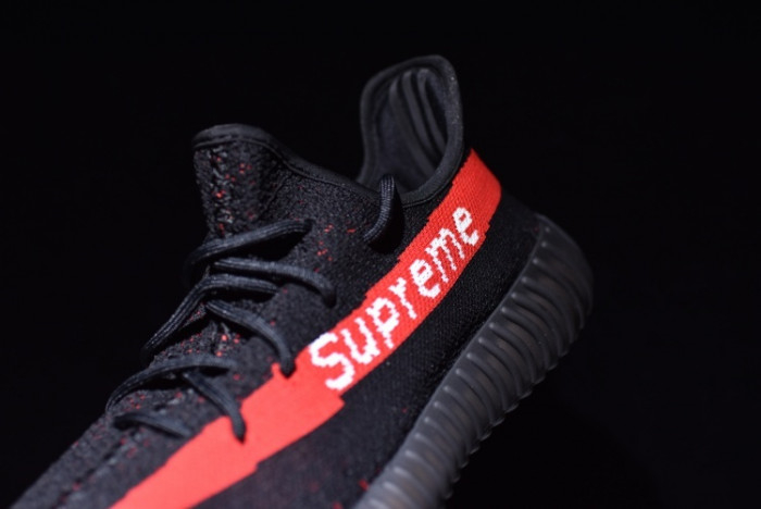 Yeezy Supreme Boost 350 V2 BLACK AND RED - Image 15