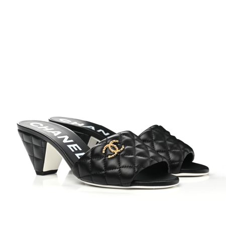 Chanel Lambskin Slide Heels