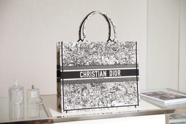 Dior Book Tote Pink Toile De Jouy Embroidery