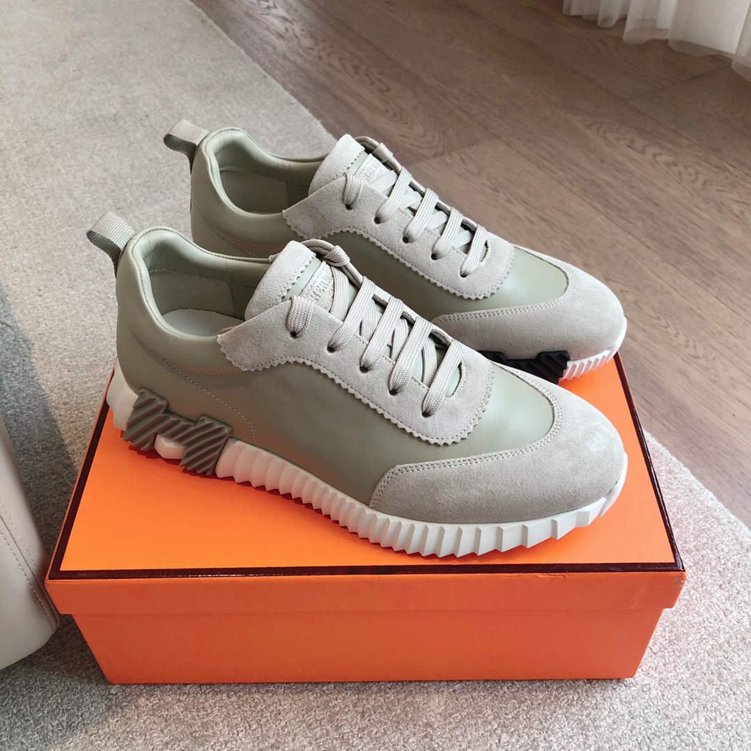 Hermes-trainers 2024 giga Leather low trainers - Image 15