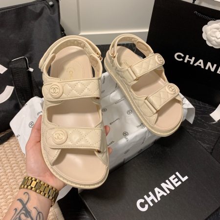 Chanel Velcro Slide Sandals Slippers Slide - Image 4