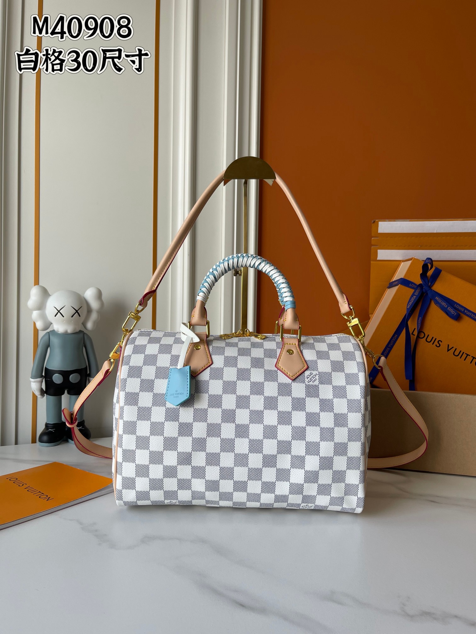 LV Speedy 25 Checkered Bag - Image 1