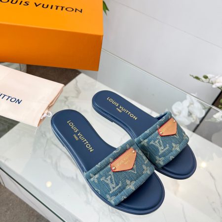 LV Denim Classic Printed Sandals - Image 9