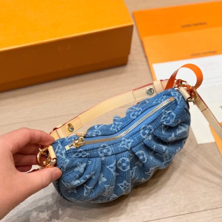 LV Pochette Valley Monogram Denim Bag - Image 9
