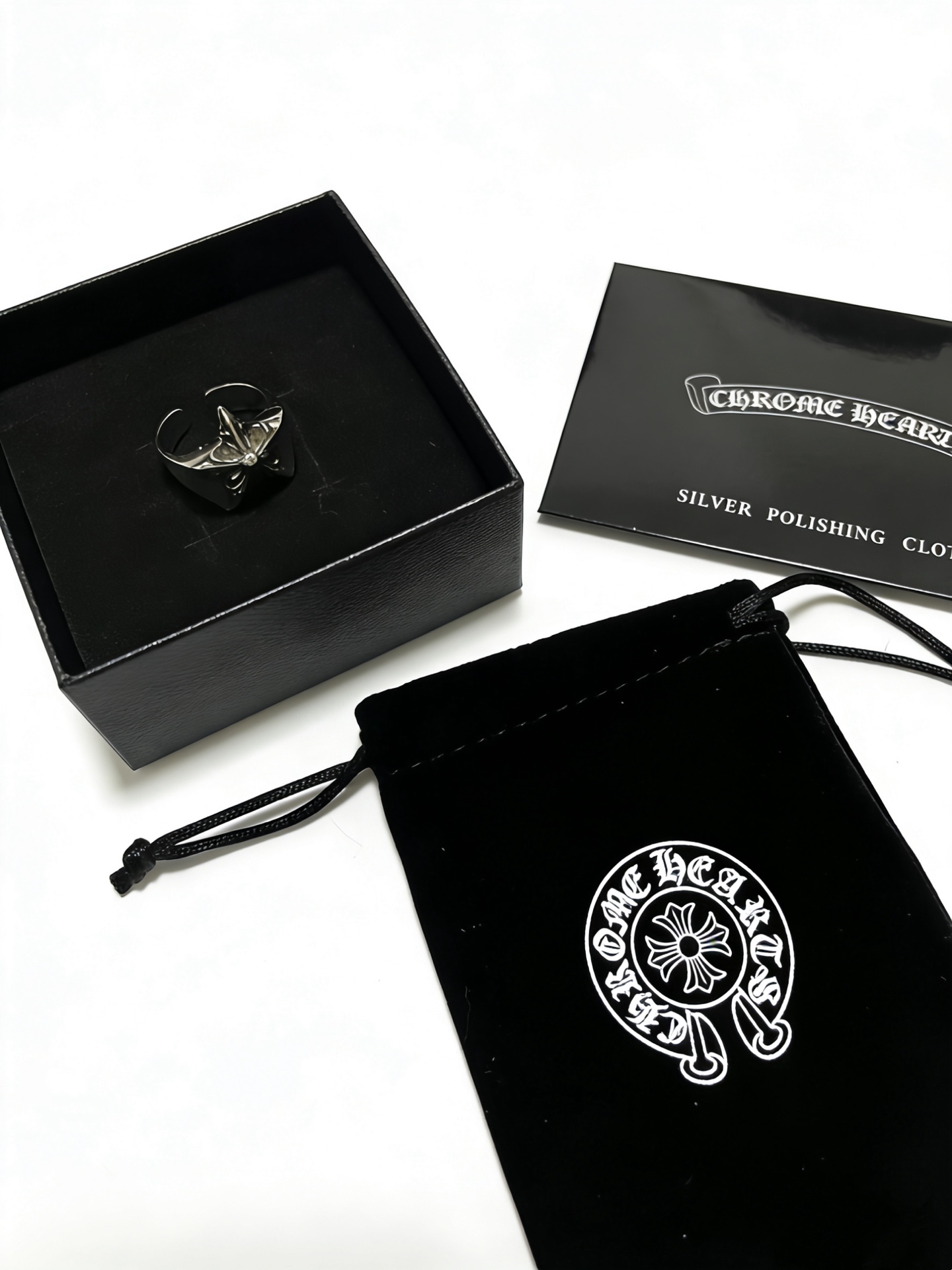Chrome Cross Ring - Image 1