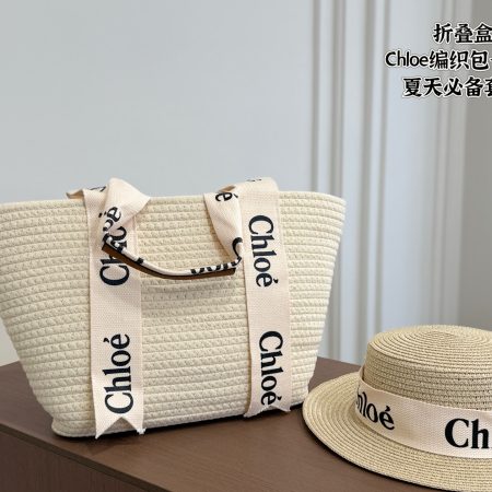 Chloe Knit Bag & Hat Set - Image 1