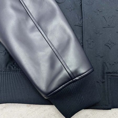 LV Embossed Monogram Cotton Varsity Jacket - Image 5