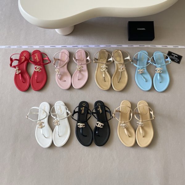Chanel Double C Camellia Sandals