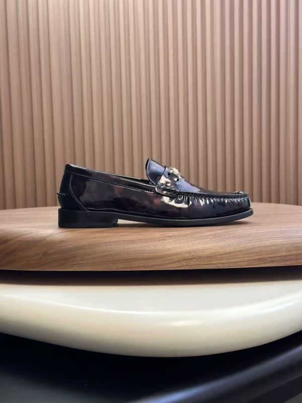 Versace Black Leather Medusa 95 Loafers
