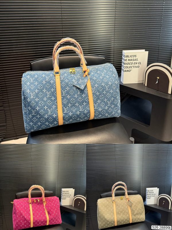 LV Keepall 45 Denim Travel Bag