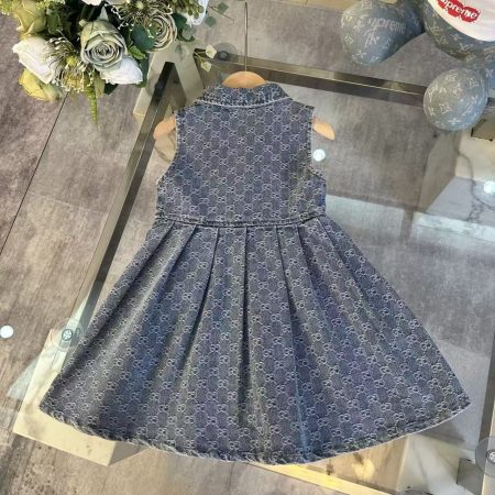 Gucci Collared Denim Skirt - Image 2