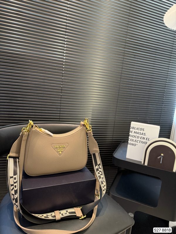 Prada Triangle Logo Shoulder Bag