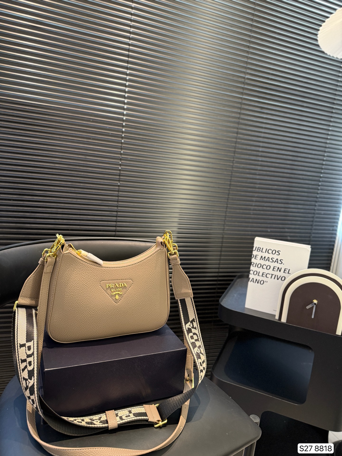 Prada Triangle Logo Shoulder Bag - Image 1