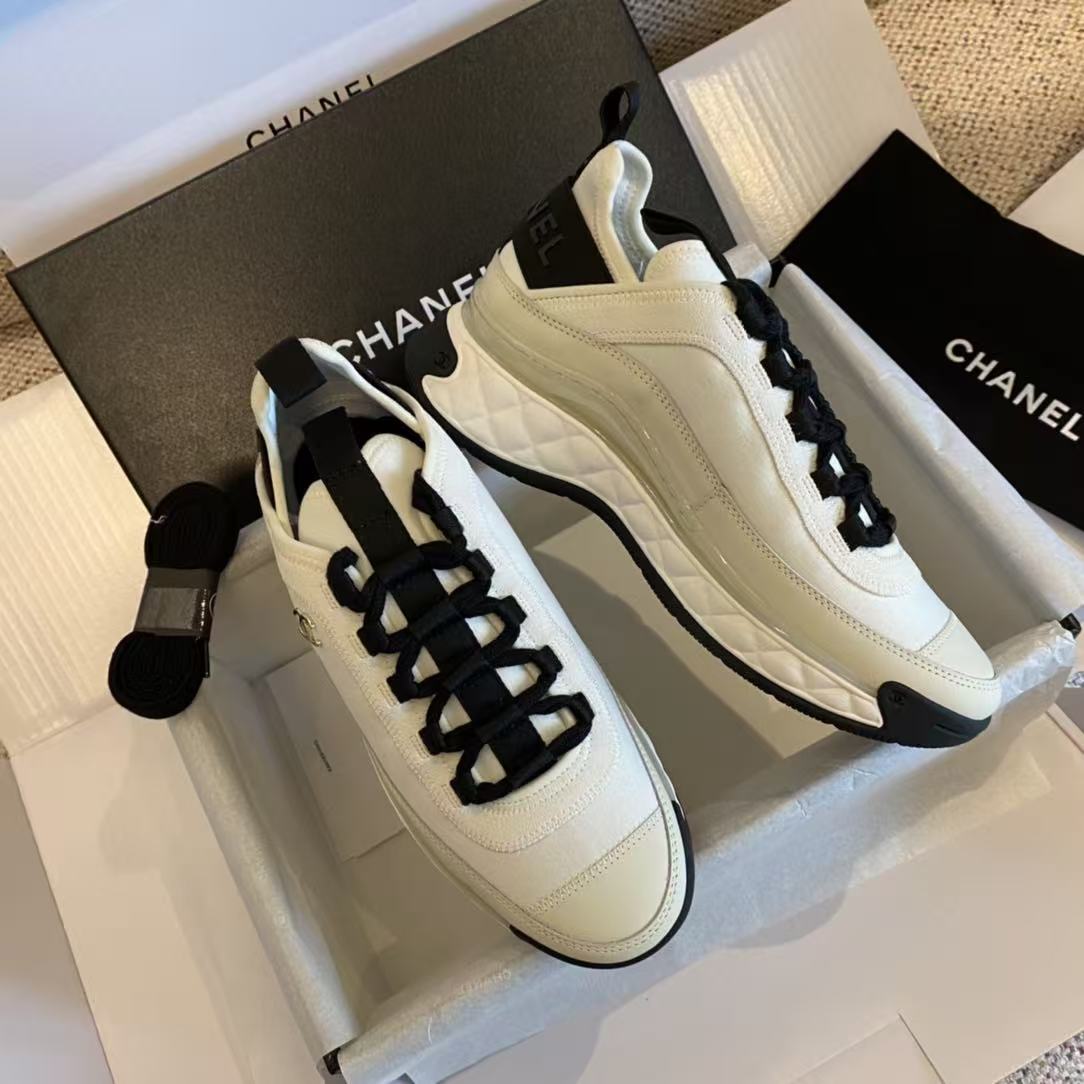 CHANEL Velvet CC Sneakers - Image 4
