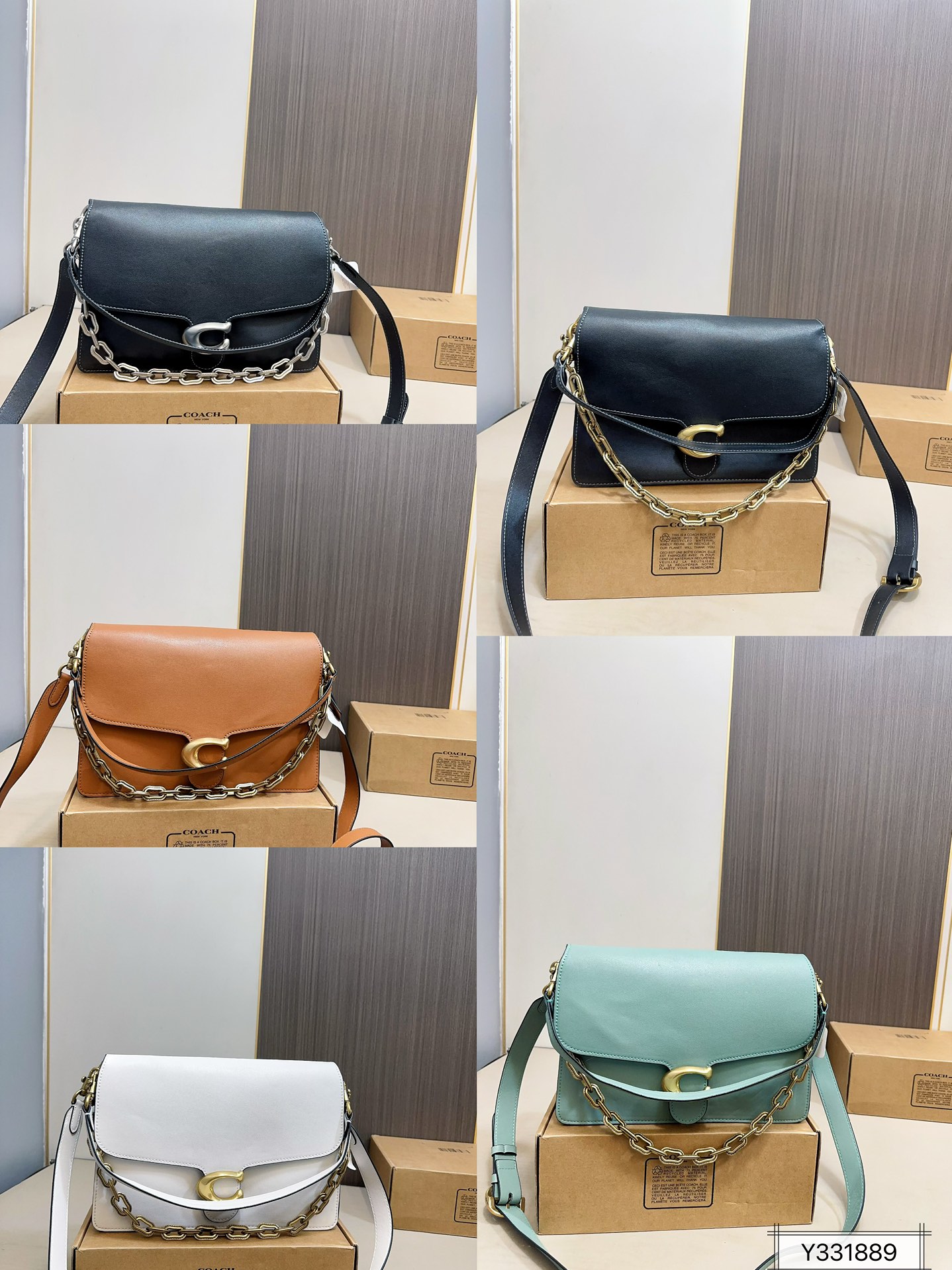 Coach Runway Chain Tabby Shoulder Bag - Image 1
