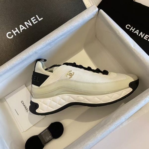 CHANEL Velvet CC Sneakers