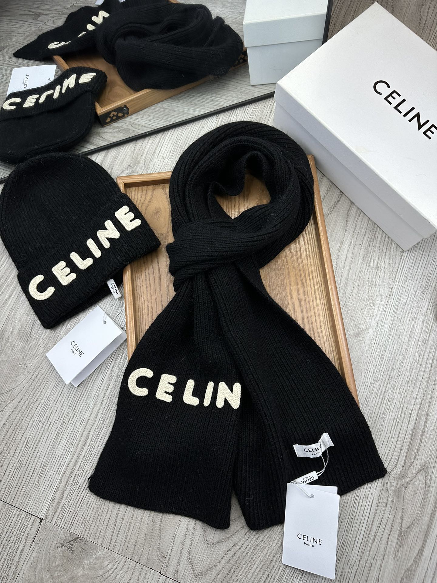 Celine Winter Hat + Scarf - Image 1