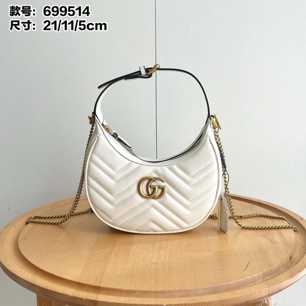 Gucci marmont mini crescent handbag