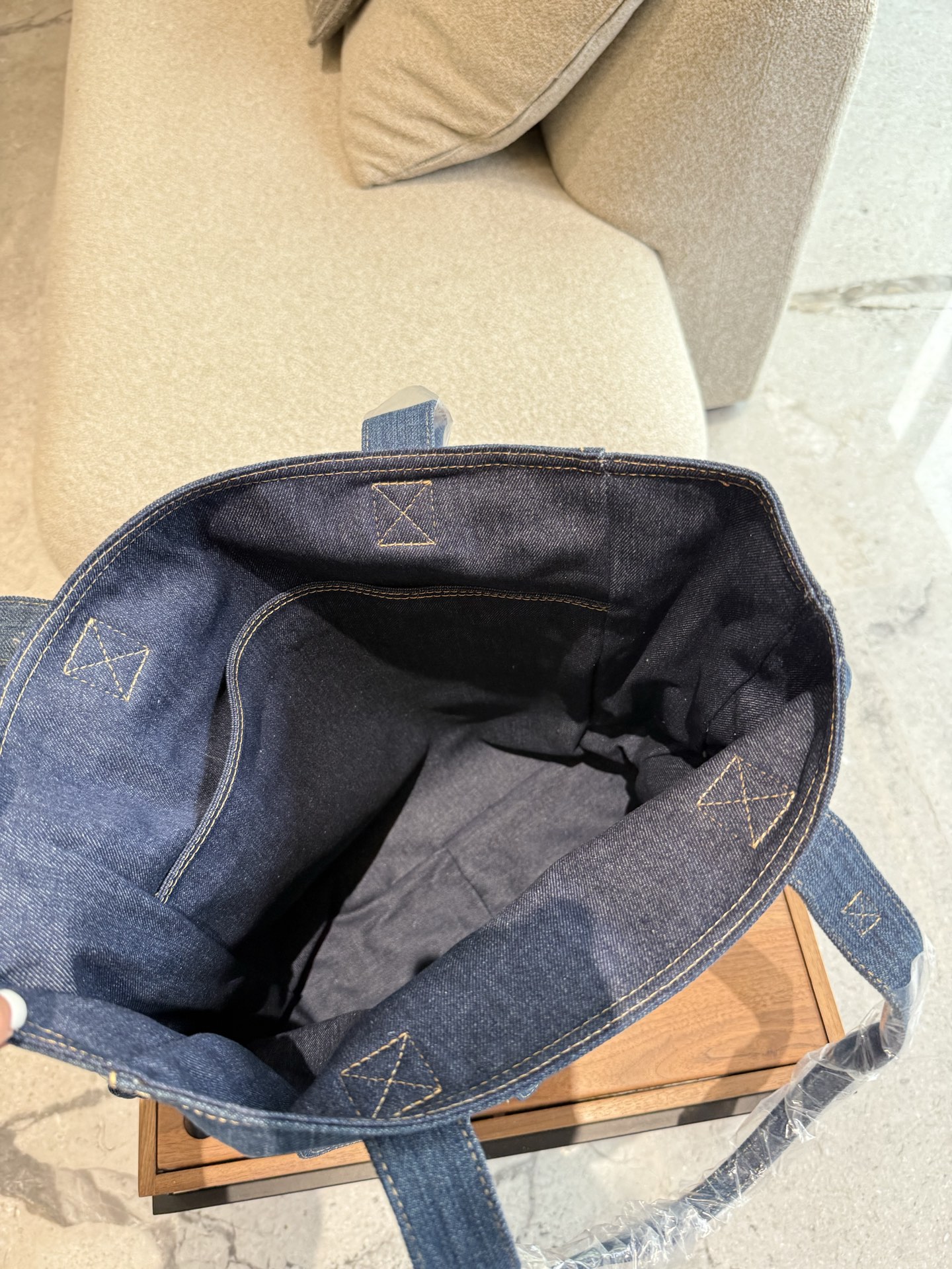 Celine Denim Tote Bag - Image 8