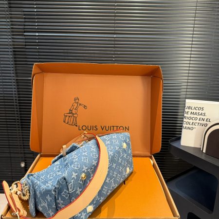 LV Carryall Cargo PM Monogram Denim Bag - Image 6