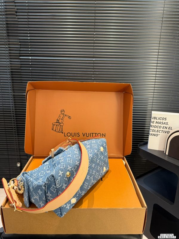 LV Carryall Cargo PM Monogram Denim Bag