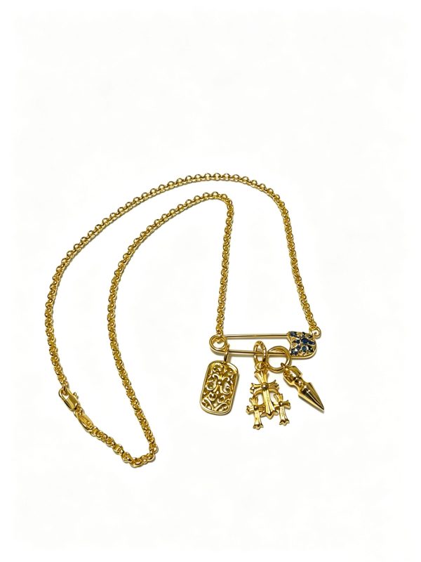 Chrome Cross Necklace