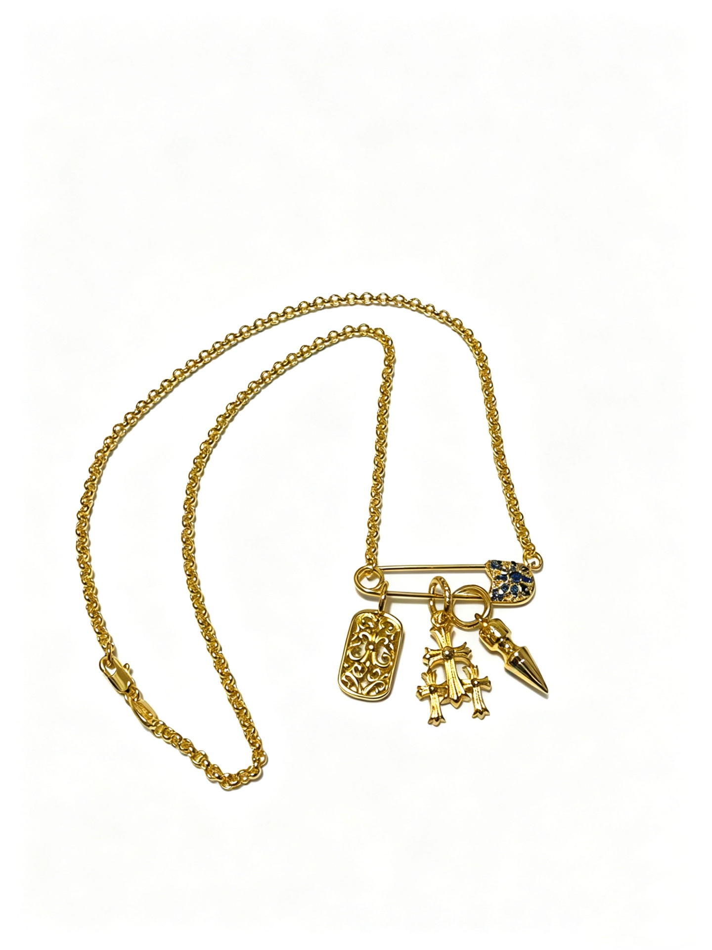 Chrome Cross Necklace - Image 1