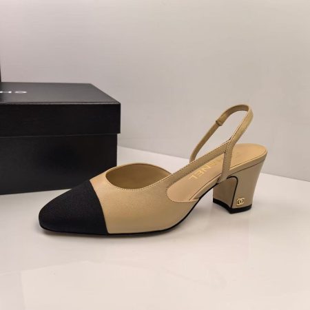 Chanel CC Sling Back Beige - Image 9