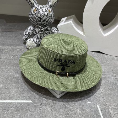 Prada Flat-Brimmed Straw Hat - Image 7