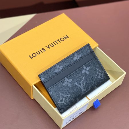 LV Monogram Eclipse Porte-Cartes Double Card Holder M62170