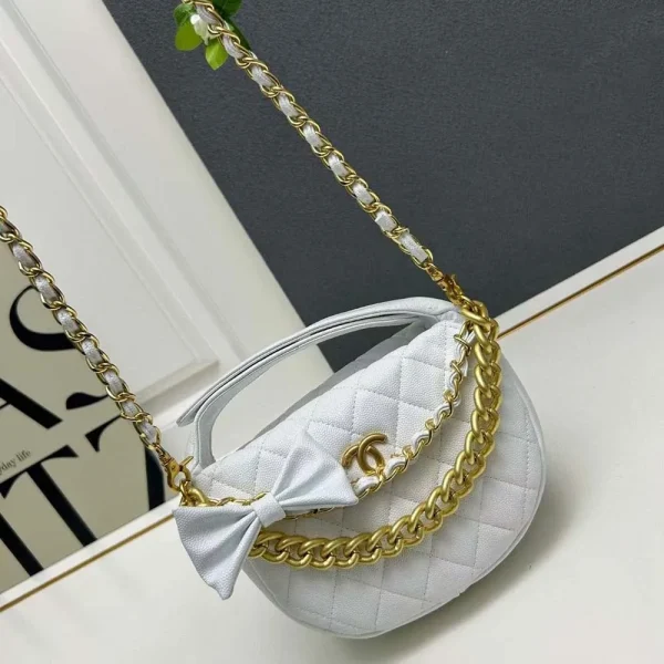 Chanel Pouch on Gold Chain