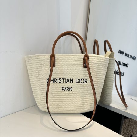 Dior Straw Bag - Image 3
