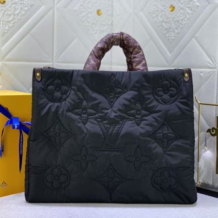 LV Econyl Monogram Pillow OnTheGo Tote Bag Mirror Version - Image 2
