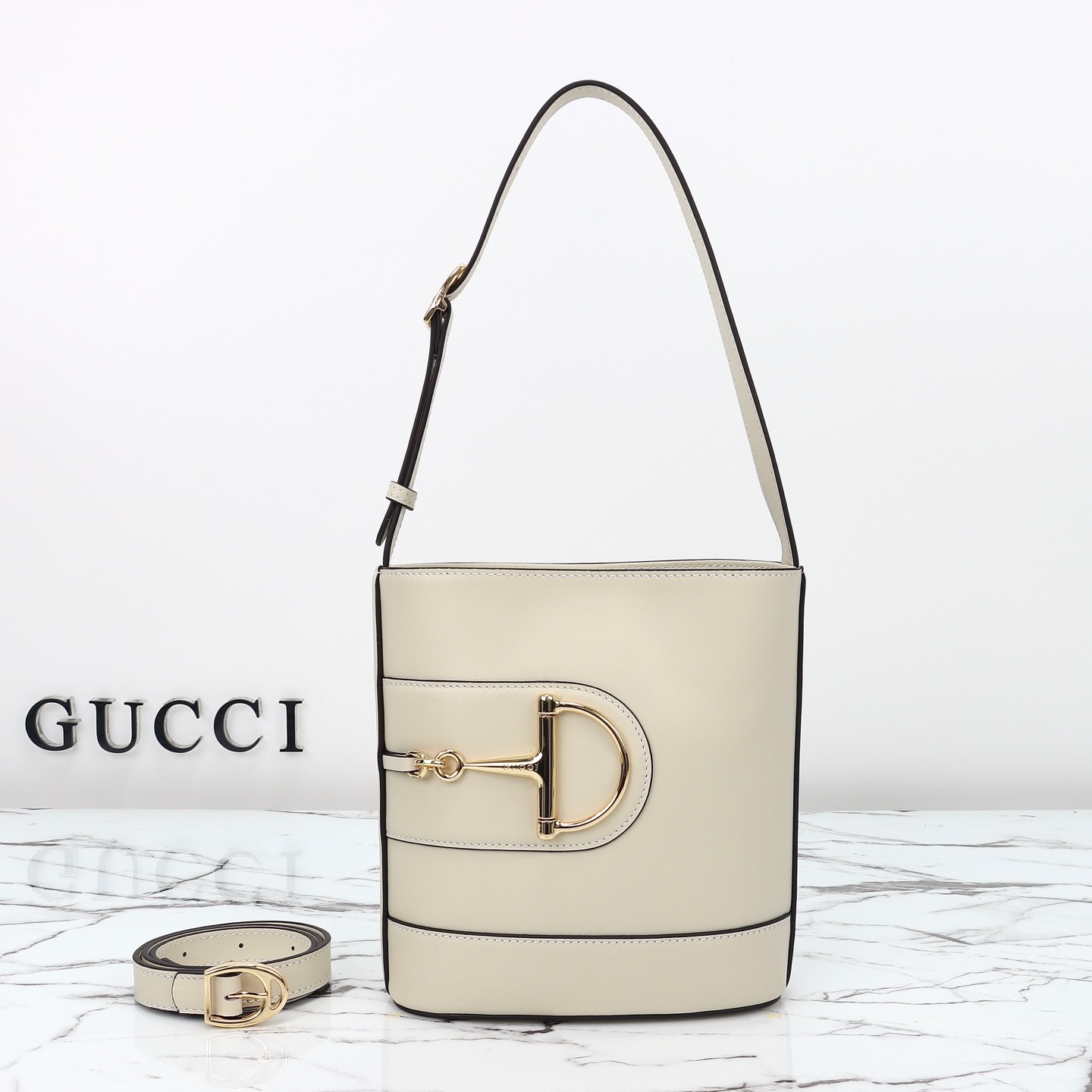 Gucci Horsebit embellished leather shoulder bag - Image 2
