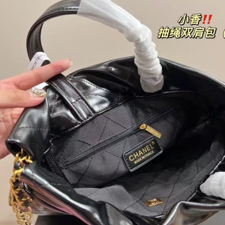 Chanel 23P Black Beaute Backpack 22 Mini Bag - Image 9